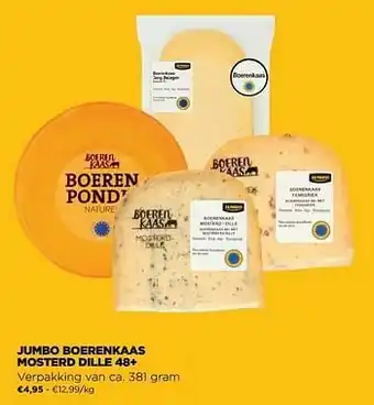 Jumbo boerenkaas mosterd dille 48+