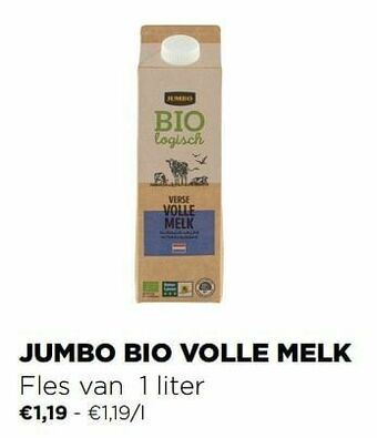 Jumbo Jumbo bio volle melk aanbieding