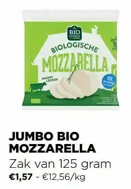Jumbo Jumbo bio mozzarella aanbieding