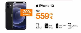 Orange Iphone 12 aanbieding
