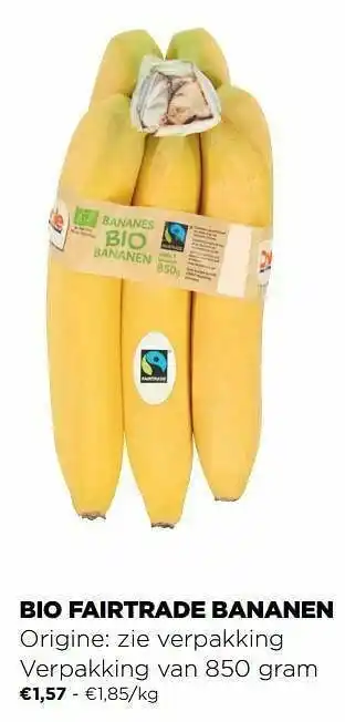 Bio fairtrade bananen