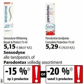 Sensodyne whitening repair + protect