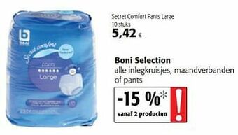 Colruyt Boni selection secret comfort pants large aanbieding