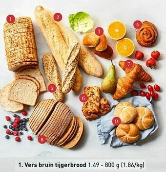 ALDI Vers bruin tijgerbrood aanbieding