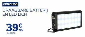 Draagbare batterij en led lich