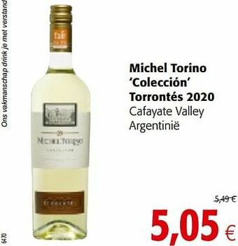 Colruyt Michel torino colección torrontés 2020 cafayate valley argentinië aanbieding