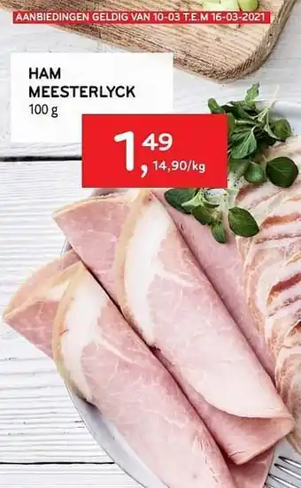 Alvo Ham meesterlyck 100 g aanbieding