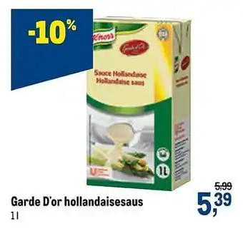 Makro Garde d`or hollandaisesaus 1 L aanbieding