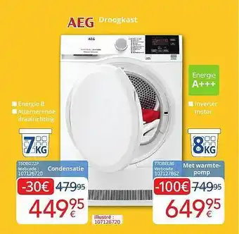 Eldi Aeg droogkast aanbieding