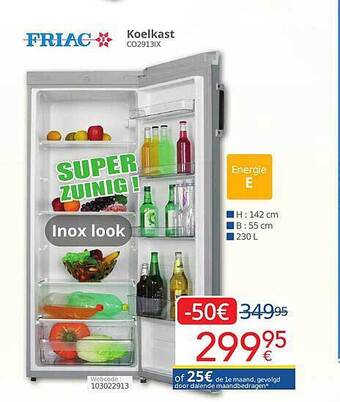 Eldi Friac koelkast aanbieding