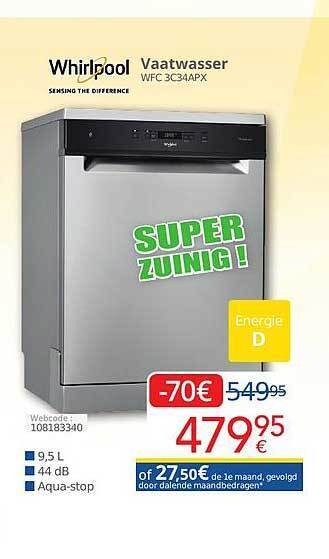 Eldi Whirlpool vaatwasser aanbieding