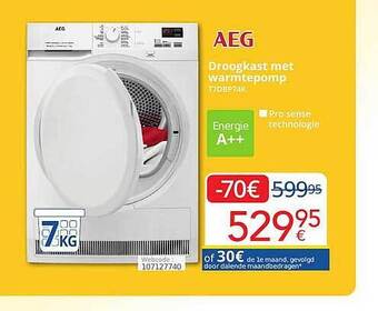 Eldi Aeg droogkast met warmtepomp aanbieding