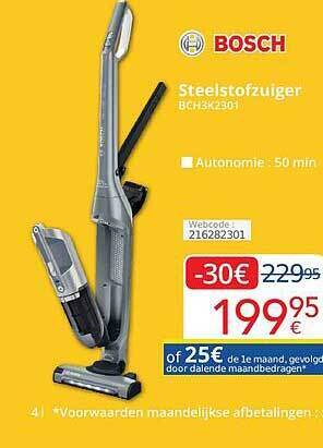 Eldi Bosch steelstofzuiger aanbieding