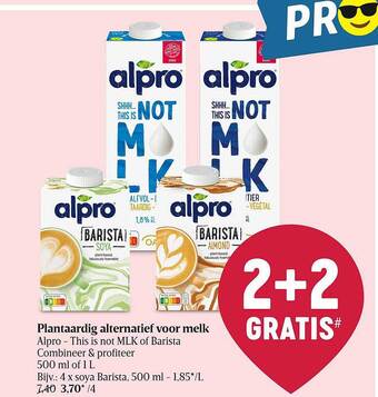 Delhaize Plantaardig alternatief voor melk aanbieding