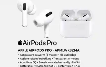 Exellent Apple airpods pro - apmlwk3zma aanbieding