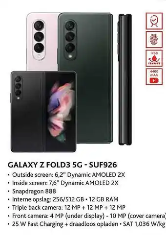Exellent Galaxy z fold3 5g - suf926 aanbieding