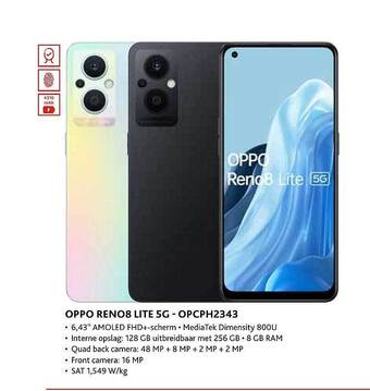 Exellent Oppo reno8 lite 5g - opcph2343 aanbieding