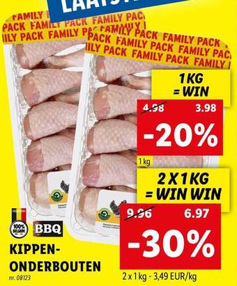Lidl Kippenonderbouten aanbieding