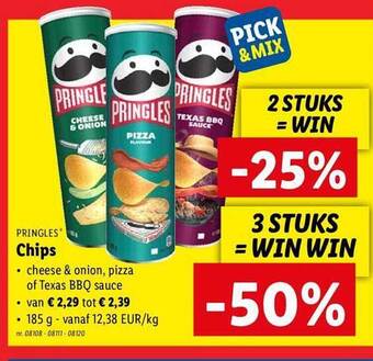Lidl Pringles chips aanbieding