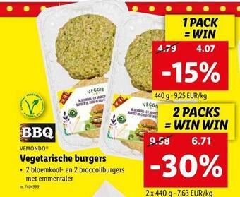 Lidl Vegetarische burgers aanbieding