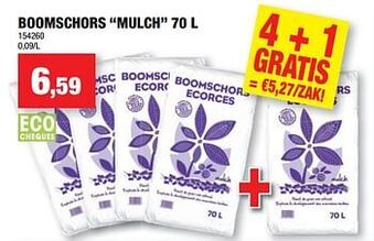 Hubo Boomschors mulch 70L aanbieding
