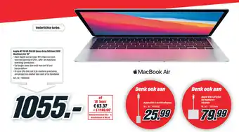 Apple M1 16 GB 256 GB Space Gray Edition 2020 MacBook Air 13"