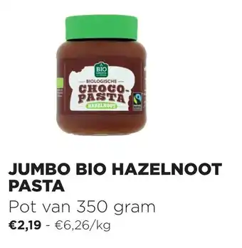 Jumbo Jumbo Bio Hazelnoot Pasta 350gram aanbieding