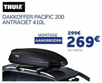 Dakkoffer pacific 200 antraciet