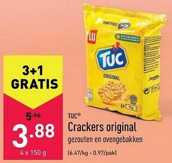 ALDI Crackers original aanbieding