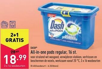 ALDI All-in-one pods regular aanbieding