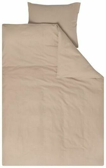 HEMA HEMA Dekbedovertrek Hotel Katoensatijn Taupe (taupe) aanbieding