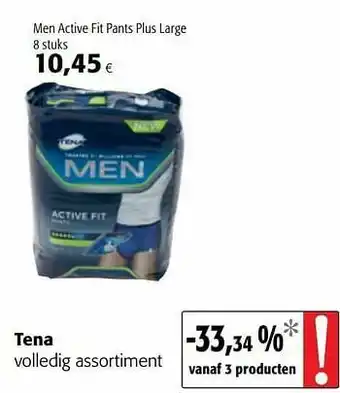 Colruyt Tena men active fit pants plus large aanbieding
