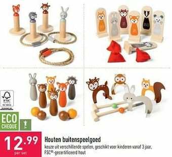 Houten buitenspeelgoed