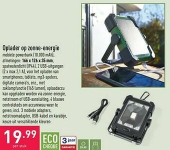 ALDI Oplader op zonne-energie aanbieding
