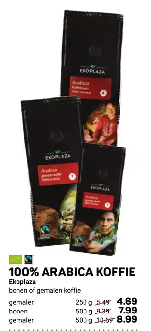 Ekoplaza 100% Arabica Koffie Gemalen, 250 g