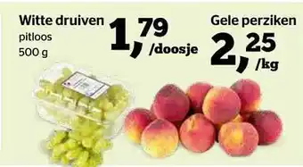 Spar Witte Druiven Of Gele Perziken aanbieding