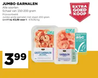 Jumbo Garnalen, Schaal van 150-200 gram