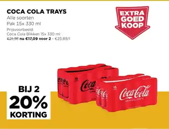 Jumbo Coca Cola Trays, Pak 15x 330 ml aanbieding