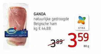 Ganda Natuurlijke Gedroogde Belgische Ham 80g