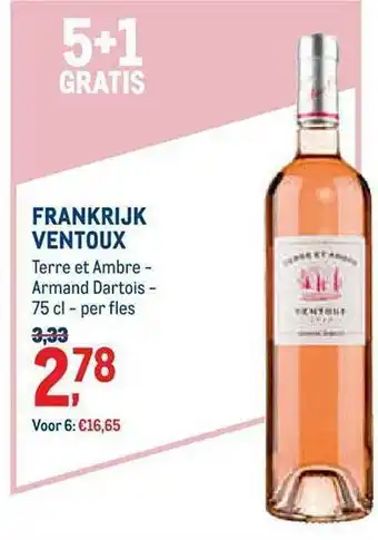 Frankrijk Ventoux Terre Et Ambre