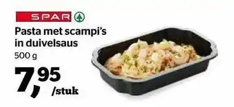 Spar Pasta Met Scampi's In Duivelsaus 500g aanbieding