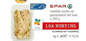 Heekfilet Zonder Vel Gemarineerd Met Look