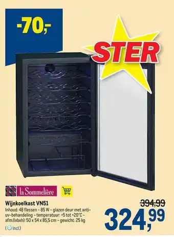 Makro Wijnkoelkast Vn51 aanbieding