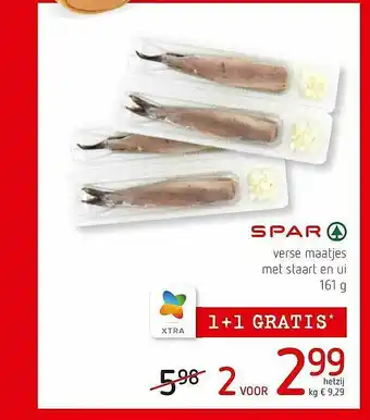 Spar Colruyt Verse Maatjes Met Staart En Ui aanbieding
