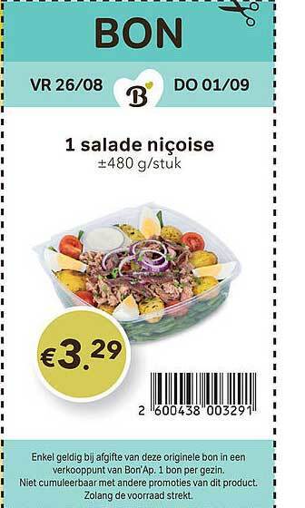 Bon Ap Salade niçoise aanbieding