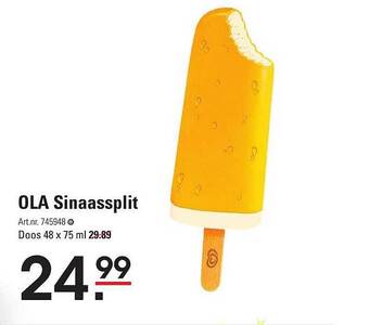 Sligro Ola sinaassplit aanbieding