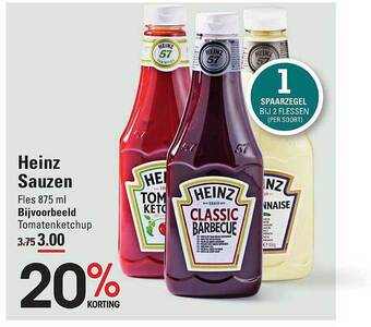 Sligro Heinz sauzen aanbieding