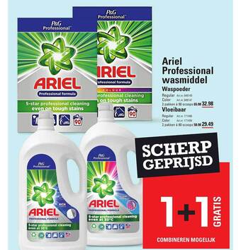 Sligro Ariel professional wasmiddel aanbieding
