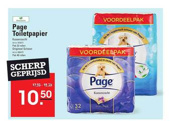 Sligro Page toiletpapier aanbieding