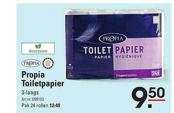 Sligro Propia toiletpapier aanbieding